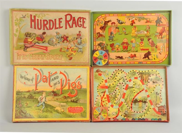 LOT OF 2: EARLY AMERICAN CHARACTER TYPE GAMES.    