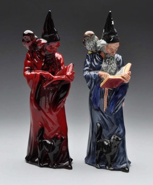 LOT OF 2: ROYAL DOULTON WIZARD FIGURES.           