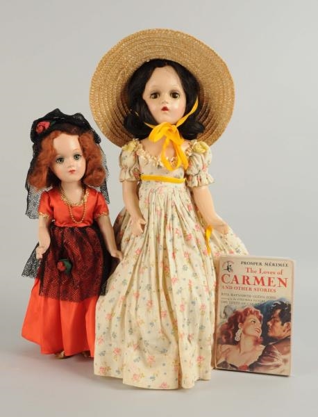 LOT OF 2: ALL COMPOSITION DOLLS.                  
