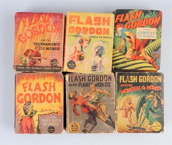 LOT OF 6: FLASH GORDON BIG LITTLE BOOKS.          