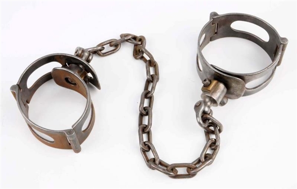 PALMER LEG IRONS SIZE 2 WITH CHAIN.               