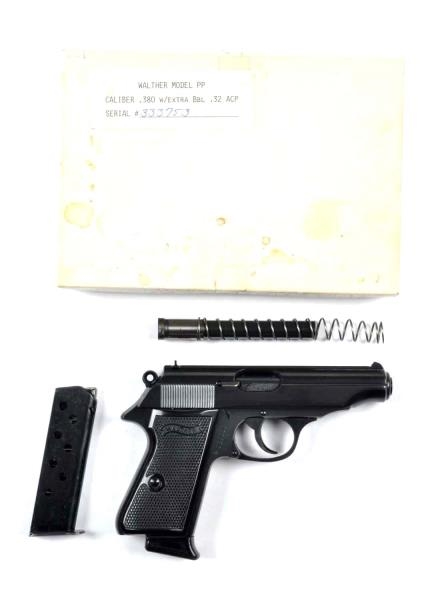 **POLICE MARKED WALTHER PP PISTOL.                