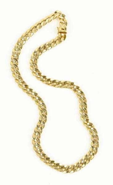 YELLOW GOLD NECKLACE.                             