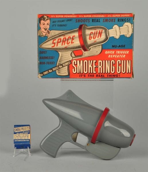 LOT OF 2: SMOKE RING GUN WITH BOX & MATCHES.      