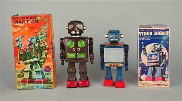 LOT OF 2: ROBOTS IN BOXES.                        