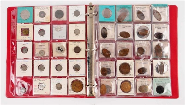 LARGE LOT OF LOVE TOKENS & ROLLED PENNIES.        