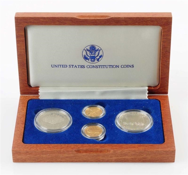 UNITED STATES CONSTITUTION 1987 4 COIN SET.       