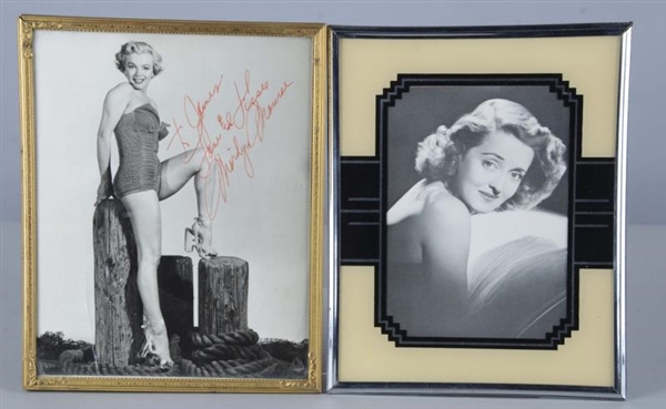 LOT OF 4: CLASSIC HOLLYWOOD PHOTOGRAPHS IN FRAMES 
