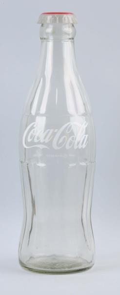 1960S LARGE GLASS COCA - COLA DISPLAY BOTTLE.     