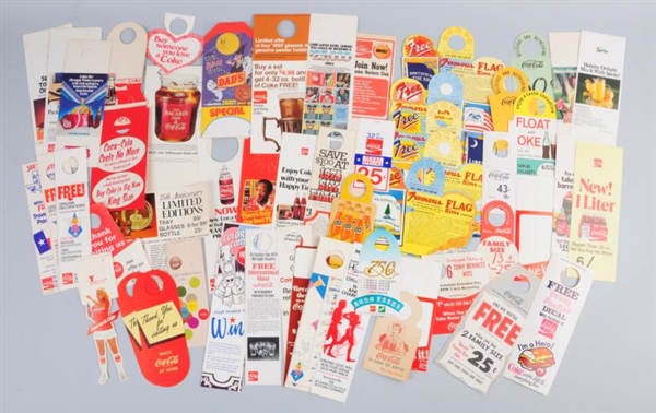 LARGE LOT OF ASSORTED SODA ADVERTISING ITEM.      