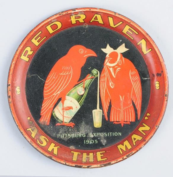 RED RAVEN TIP TRAY FOR PITTSBURG EXPOSITION.      