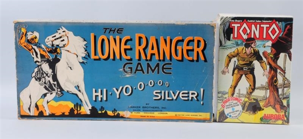 LONE RANGER GAME AND TONTO MODEL KIT.             