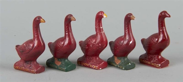 LOT OF 5: RED GOOSE SHOES CHALKWARE FIGURES       