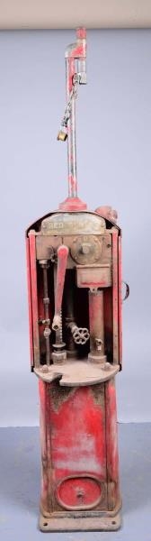 EARLY BOWSER RED SENTRY GASOLINE PUMP             