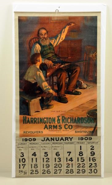 HARRINGTON & RICHARDSON CALENDAR "THE OLD GUN".   
