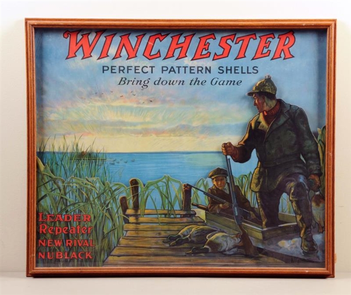 WINCHESTER FATHER & SON POP ADVERTISING DISPLAY.  