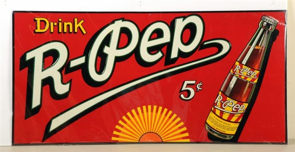 1930S EMBOSSED DR. PEPPER TIN SIGN.              
