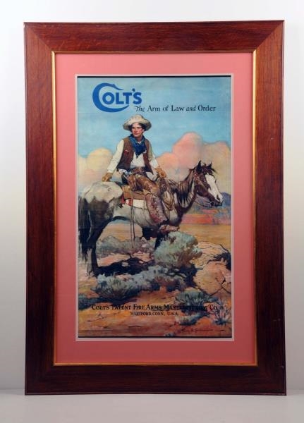COLTS TEX & PATCHES ADVERTISING POSTER.          