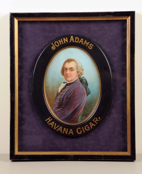 JOHN ADAMS HAVANA CIGAR ADVERTISING TRAY.         