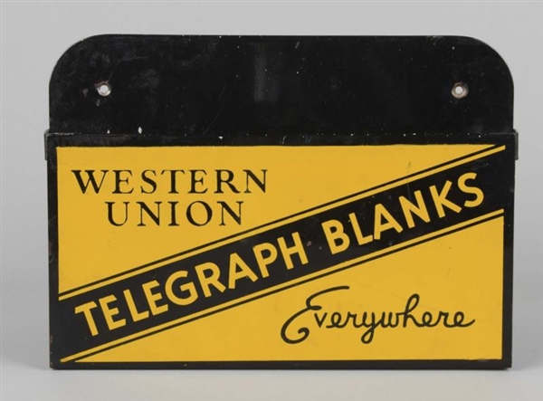 WESTERN UNION TELEGRAPH BLANKS WALL BOX           