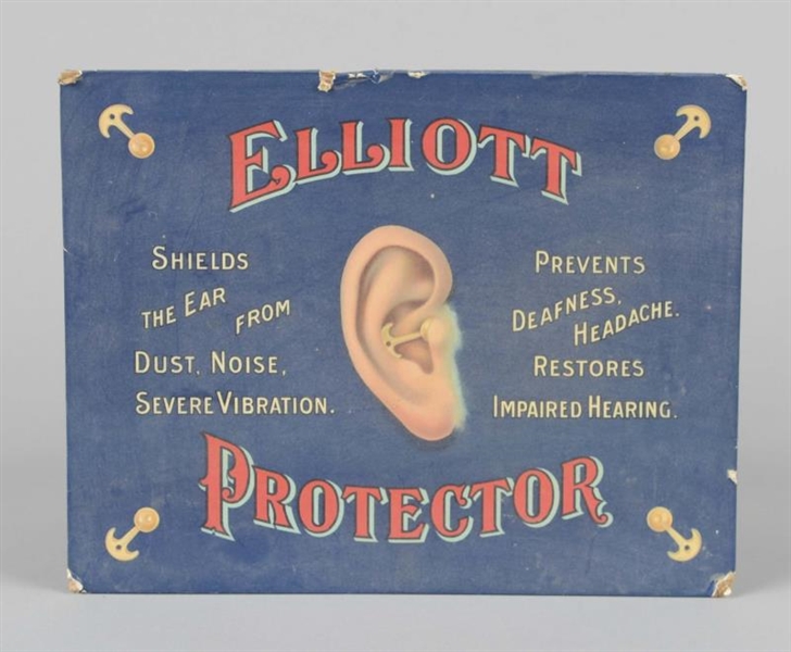 ELLIOTT EAR PROTECTOR DISPLAY SIGN AND HOLDER     