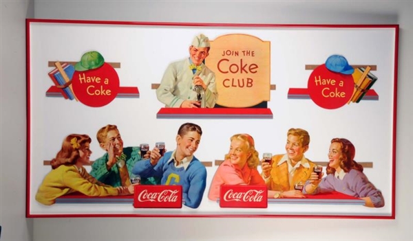 1947 COCA-COLA "JOIN THE COKE CLUB" FESTOON.      