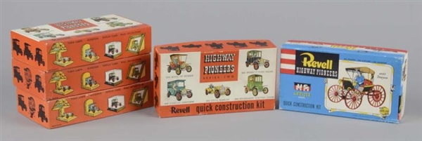 LOT OF 5: REVELL & HIGHWAY PIONEERS MODEL CAR KITS