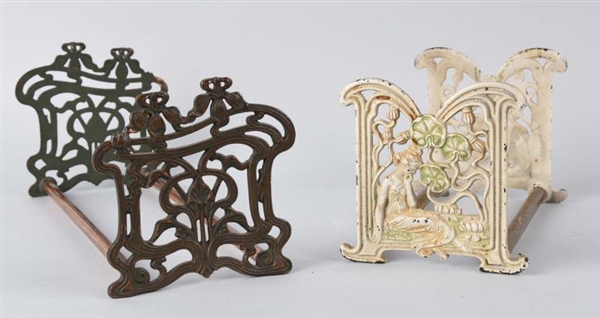 CAST IRON ASSORTED SLIDE BOOKENDS.                