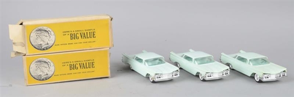 LOT OF 3: 1959 OLDSMOBILE DEALER 98  PROMO CARS   