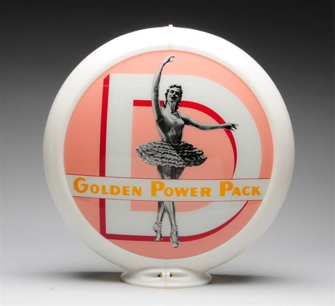 GOLDEN POWER PACK WITH BALLERINA GLOBE LENS.      