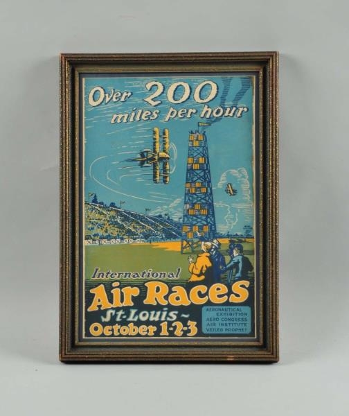 INTERNATIONAL AIR RACES ST. LOUIS POSTER.         