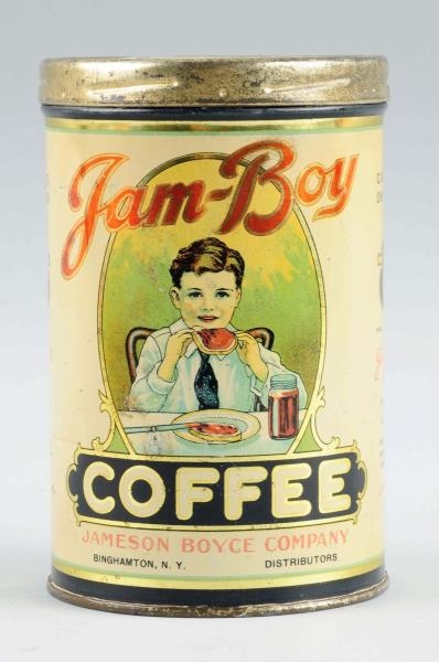 JAM BOY COFFEE TIN.                               
