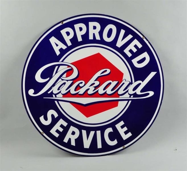 APPROVED PACKARD SERVICE DOUBLE SIDED PORCELAIN.  