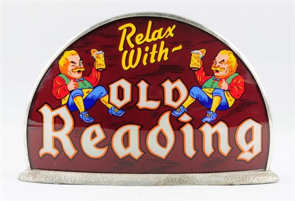 1930S OLD READING BEER LIGHTED SIGN.              