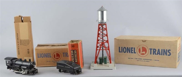 LOT OF 2: LIONEL 193 WATER TOWER & 1615LT STEAM OB