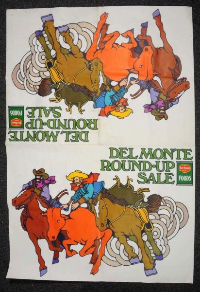 LOT OF 5: LARGE DEL MONTE FOODS STORE BANNERS.    