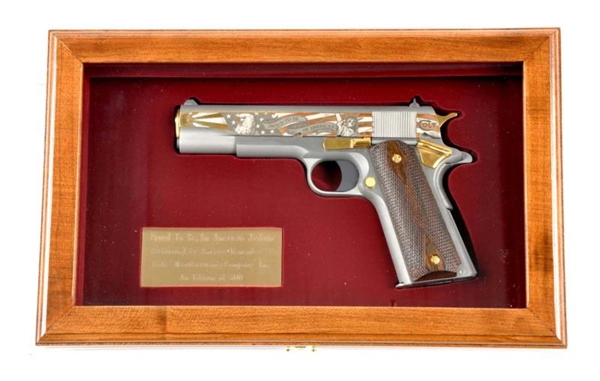 **MIB COLT "PROUD TO BE AN AMERICAN" PISTOL.      