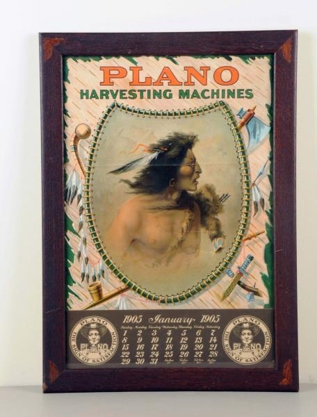 1905 PLANO HARVESTING MACHINES CALENDAR.          