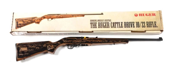 **MIB RUGER MODEL (CATTLE DRIVE) 10/22 RIFLE.     