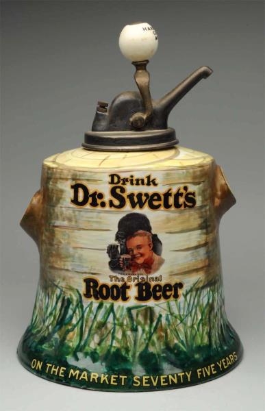DR. SWETTS ROOT BEER SYRUP DISPENSER.            