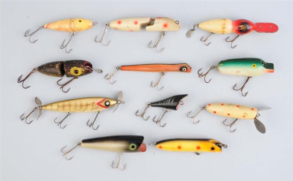 LOT OF 11:  MISCELLANEOUS FISHING LURES.          