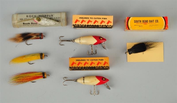 LOT OF 7: SOUTH BEND BAITS.                       