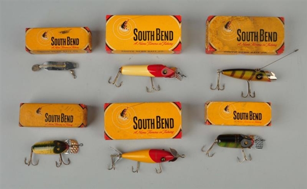 LOT OF 6: SOUTH BEND LURES WITH BOXES             