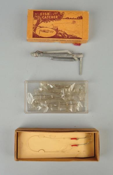 LOT OF 3:  BOXED FISHING ACCESSORIES.             
