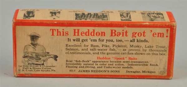 EMPTY HEDDON BRUSH BOX.                           