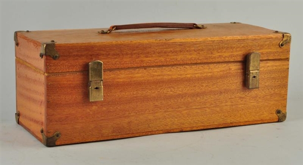 WOODEN EMPTY TACKLE BOX                           