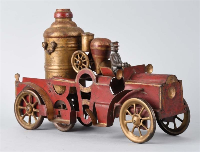 EARLY SCHIEBLE FIRE TRUCK FRICTION TOY.           