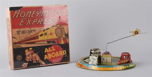 MARX HONEYMOON EXPRESS TIN LITHO TOY.             