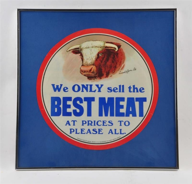 SAM REEVES BEST MEAT PAPER SIGN.                 