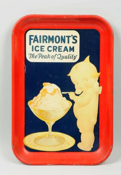 FAIRMONTS ICE CREAM TIN ADVERTISING TRAY         
